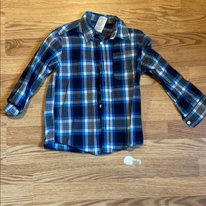 Nice blue plaid button down shirt